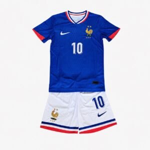 Frankreich Home Mbappé #10 Kinder EM 2024