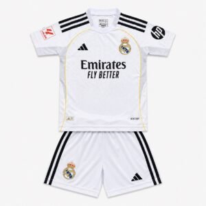 Real Madrid Home Mbappé #10 Kinder 2025/26